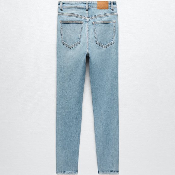 NWT Zara SKINNY VINTAGE JEANS LIGHT BLUE - Picture 10 of 11